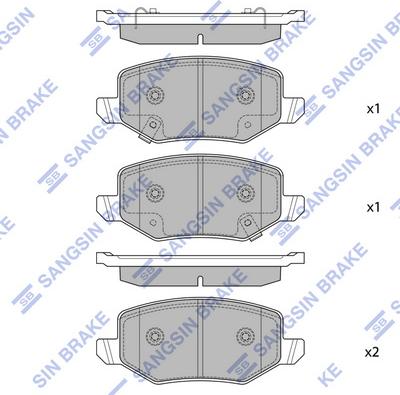 Hi-Q SP2933 - Set placute frana,frana disc - allinparts.ro
