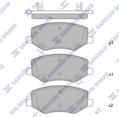 Hi-Q SP2480 - Set placute frana,frana disc allinparts.ro