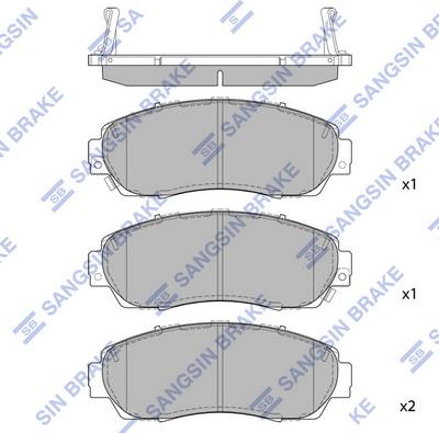 Hi-Q SP2115A(SD) - Set placute frana,frana disc allinparts.ro