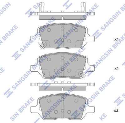 Hi-Q SP2178 - Set placute frana,frana disc allinparts.ro