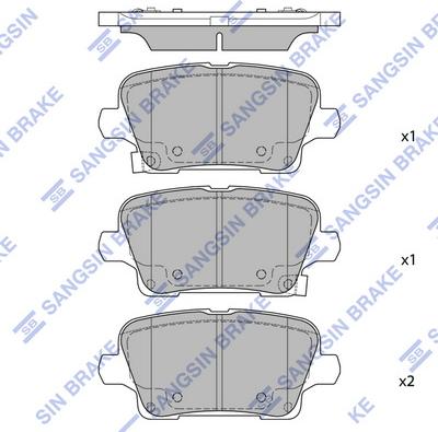 Hi-Q SP2729 - Set placute frana,frana disc allinparts.ro