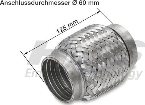 HJS 83 00 8334 - Teava flexibila, esapament - allinparts.ro