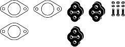 HJS 82 44 7487 - Set montare, sistem de esapament - allinparts.ro