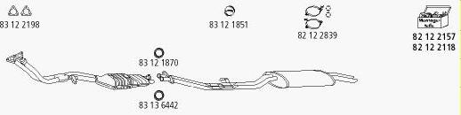 HJS BMW_54 - Sistem de esapament - allinparts.ro