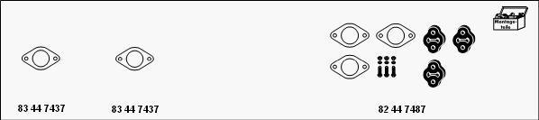 HJS MT-Kia1 - Sistem de esapament - allinparts.ro