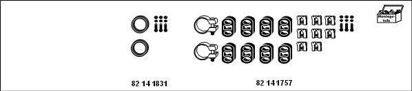 HJS MT-OP102 - Sistem de esapament - allinparts.ro