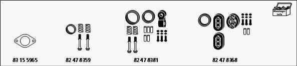 HJS MT-SUZ43 - Sistem de esapament - allinparts.ro