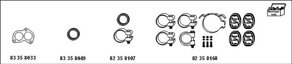 HJS MT-Vo37 - Sistem de esapament - allinparts.ro