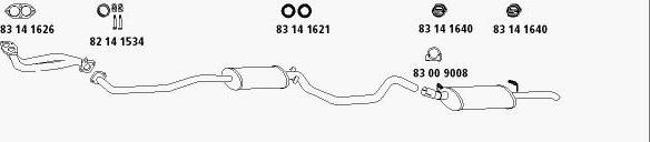 HJS Op_576 - Sistem de esapament - allinparts.ro
