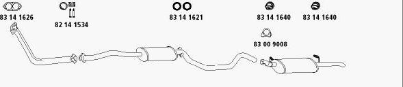 HJS Op_601 - Sistem de esapament allinparts.ro