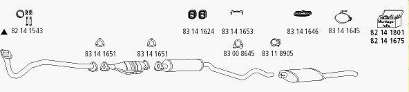 HJS Op_195 - Sistem de esapament - allinparts.ro