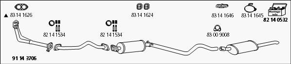 HJS Op_271 - Sistem de esapament - allinparts.ro