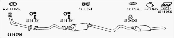 HJS Op_222 - Sistem de esapament allinparts.ro