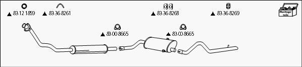 HJS Sa_62 - Sistem de esapament - allinparts.ro