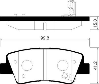 AISIN BPHY-2008 - Set placute frana,frana disc allinparts.ro