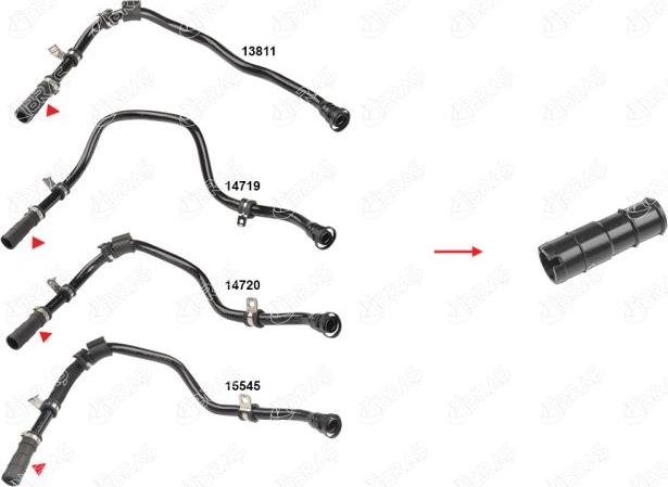 Ibras 14738 - Furtun ulei allinparts.ro
