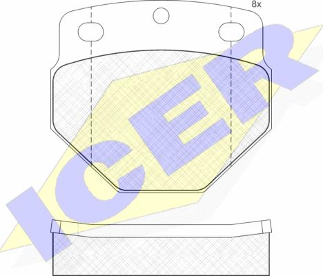 Icer 160689 - Set placute frana,frana disc allinparts.ro