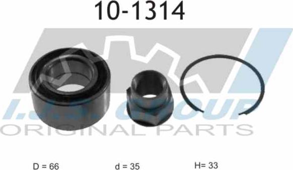 IJS GROUP 10-1314 - Set rulment roata allinparts.ro