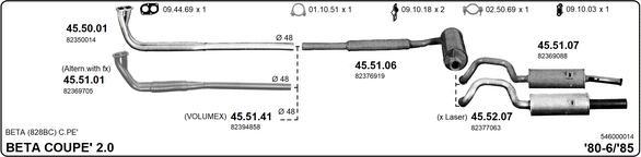 IMASAF 546000014 - Sistem de esapament allinparts.ro
