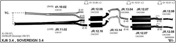 IMASAF 540000004 - Sistem de esapament allinparts.ro
