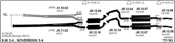IMASAF 540000003 - Sistem de esapament allinparts.ro