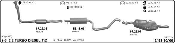 IMASAF 569000004 - Sistem de esapament allinparts.ro