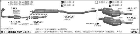 IMASAF 569000006 - Sistem de esapament - allinparts.ro