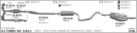 IMASAF 569000003 - Sistem de esapament allinparts.ro