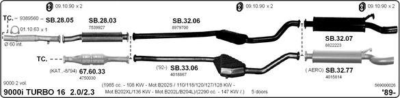 IMASAF 569000026 - Sistem de esapament allinparts.ro