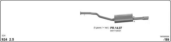 IMASAF 565000006 - Sistem de esapament - allinparts.ro