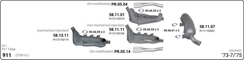 IMASAF 565000002 - Sistem de esapament - allinparts.ro