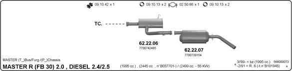 IMASAF 566000073 - Sistem de esapament allinparts.ro