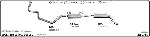 IMASAF 566000072 - Sistem de esapament allinparts.ro