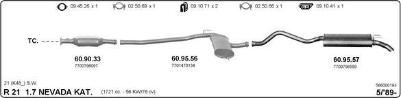 IMASAF 566000193 - Sistem de esapament - allinparts.ro