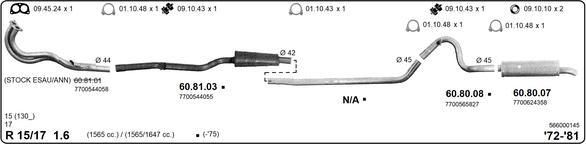 IMASAF 566000145 - Sistem de esapament - allinparts.ro