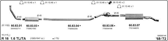 IMASAF 566000146 - Sistem de esapament - allinparts.ro