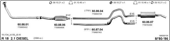 IMASAF 566000154 - Sistem de esapament - allinparts.ro