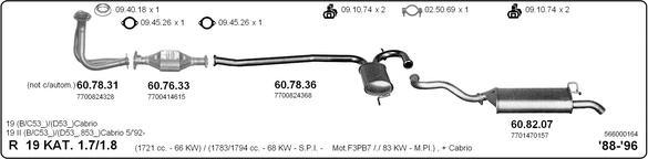 IMASAF 566000164 - Sistem de esapament - allinparts.ro