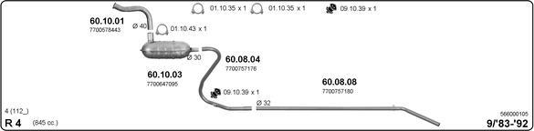 IMASAF 566000105 - Sistem de esapament allinparts.ro
