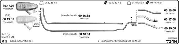 IMASAF 566000112 - Sistem de esapament - allinparts.ro