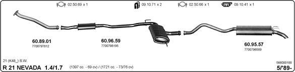 IMASAF 566000188 - Sistem de esapament - allinparts.ro