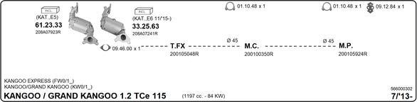 IMASAF 566000302 - Sistem de esapament - allinparts.ro