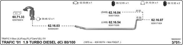 IMASAF 566000261 - Sistem de esapament - allinparts.ro