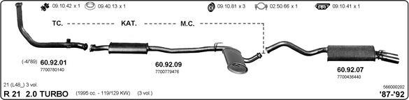 IMASAF 566000202 - Sistem de esapament - allinparts.ro