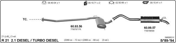 IMASAF 566000213 - Sistem de esapament - allinparts.ro