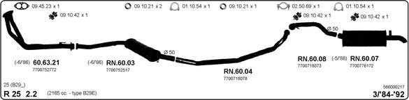 IMASAF 566000217 - Sistem de esapament - allinparts.ro