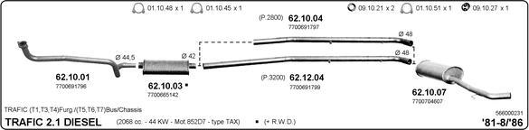 IMASAF 566000231 - Sistem de esapament - allinparts.ro