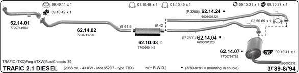 IMASAF 566000232 - Sistem de esapament - allinparts.ro
