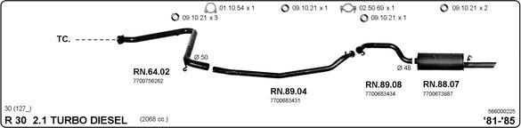 IMASAF 566000225 - Sistem de esapament - allinparts.ro