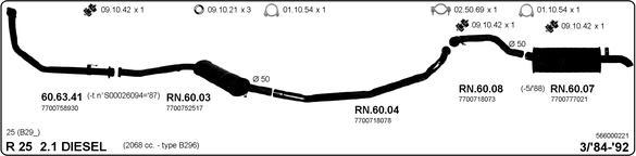 IMASAF 566000221 - Sistem de esapament - allinparts.ro